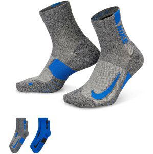 Ponožky Nike  Multiplier Running Ankle Socks (2 Pair)