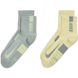 Ponožky Nike  Multiplier Running Ankle Socks (2 Pair)