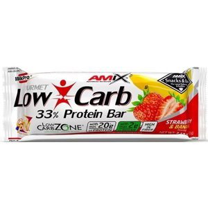 Proteinové tyčinky a sušenky Amix Amix Low-Carb 33% Protein Bar - 60g - Strawberry-Bannana