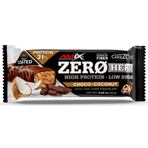 Proteinové tyčinky a sušenky Amix Amix Zero Hero 31% Protein Bar-65g-Chocolate-Coconut