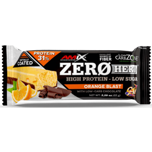 Proteinové tyčinky a sušenky Amix Amix Zero Hero 31% Protein Bar-65g-Orange Blast
