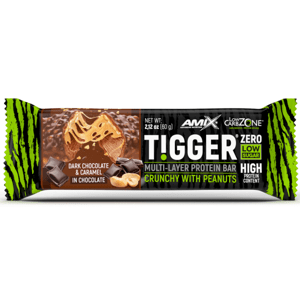 Proteinové tyčinky a sušenky Amix Amix TIGGER Zero bar-60g-Dark-Chocolate-Caramel