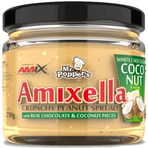 Oříškový krém Amix Amix Amixella White Choco-Coconut-250g