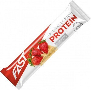 Tyčinka FAST Naturally High Protein strawberry- white chocolate High protein bar 35 g