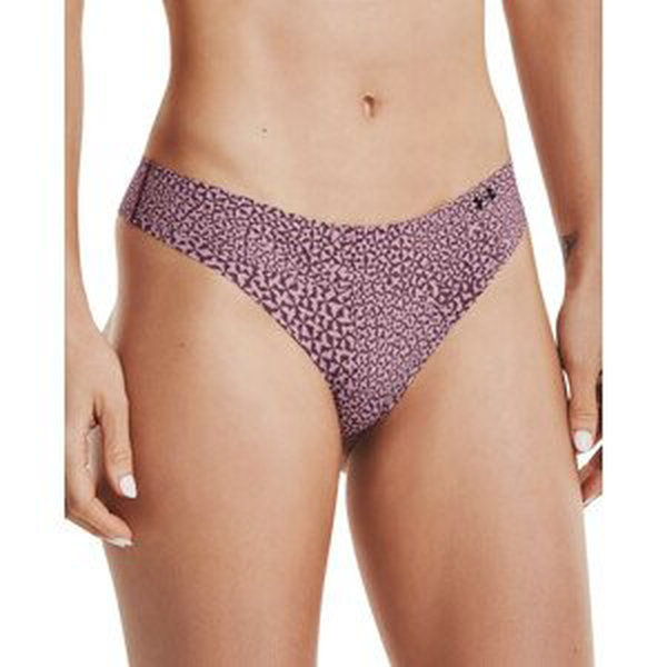 Kalhotky Under Armour PS Thong 3Pack Print-PNK