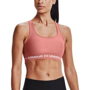 Podprsenka Under Armour UA Crossback Mid Heather Bra-PNK