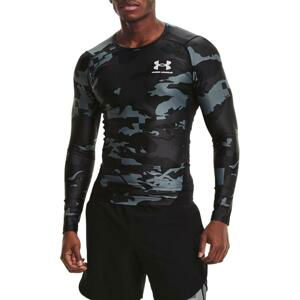 Kompresní triko Under Armour UA HG IsoChill Comp Print LS-BLK