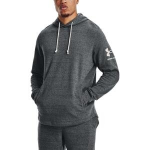Mikina s kapucí Under Armour UA RIVAL TERRY HOODIE-GRY
