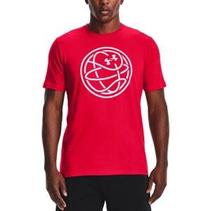 Triko Under Armour UA HOOPS ICON TEE-RED