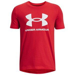 Triko Under Armour UA B SPORTSTYLE LOGO SS-RED