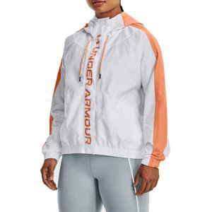 Bunda s kapucí Under Armour UA Rush Woven FZ Jacket-WHT