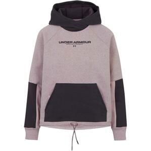 Mikina s kapucí Under Armour Rival + Fleece Hoodie-PNK