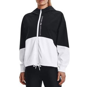 Bunda s kapucí Under Armour Woven FZ Jacket-BLK