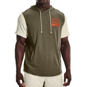 Mikina s kapucí Under Armour UA Rival Terry CB SS Hoodie-GRN