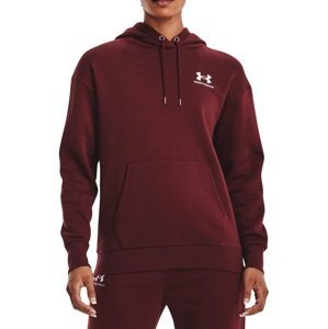 Mikina s kapucí Under Armour Essential Fleece Hoodie-RED