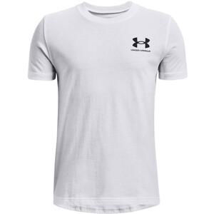 Triko Under Armour UA SPORTSTYLE LEFT CHEST SS-WHT