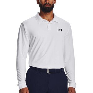 Triko Under Armour UA Performance 3.0 LS Polo-WHT