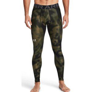 Legíny Under Armour UA HG Armour Printed Lgs-GRN