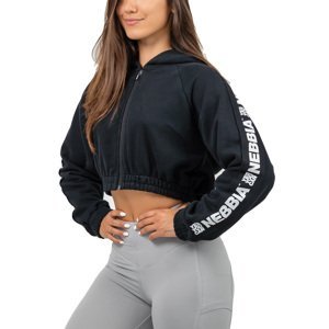 Mikina s kapucí Nebbia Cropped Zip-Up Hoodie ICONIC