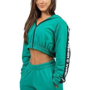 Mikina s kapucí Nebbia Cropped Zip-Up Hoodie ICONIC