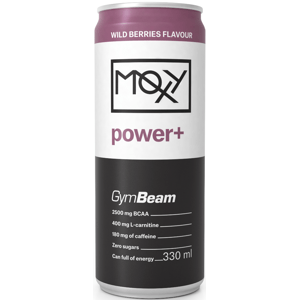 Power a energy drinky GymBeam Moxy Power+ Energy Drink 330 ml - GymBeam wild berries - 330 ml