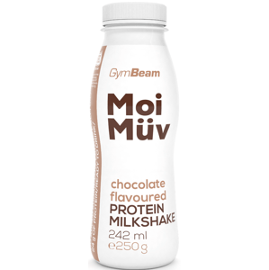 Proteinové nápoje a smoothie GymBeam MoiMüv Protein Milkshake - GymBeam 242 ml - chocolate