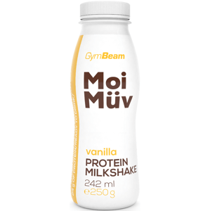 Proteinové nápoje a smoothie GymBeam MoiMüv Protein Milkshake - GymBeam 242 ml - vanilla