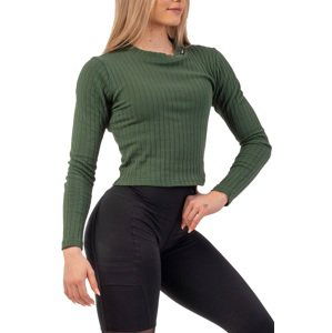 Triko s dlouhým rukávem Nebbia Organic Cotton Ribbed Long Sleeve Top