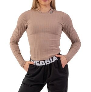 Triko s dlouhým rukávem Nebbia Organic Cotton Ribbed Long Sleeve Top