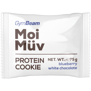 Proteinové tyčinky a sušenky GymBeam MoiMüv Protein Cookie - GymBeam blueberry and white chocolate - 75 g