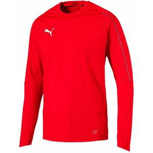 Mikina Puma FINAL Training Sweat  Red- Black