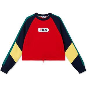 Mikina Fila WOMEN BANE blocked cropped crew sweat