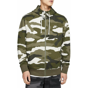 Mikina s kapucí Nike M NSW CLUB HOODIE FZ FT CAMO