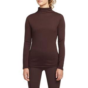 Triko s dlouhým rukávem Nike  Yoga Luxe Dri-FIT Women s Long-Sleeve Ribbed Top