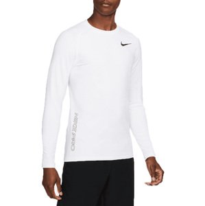 Triko s dlouhým rukávem Nike  Pro Warm Sweatshirt Weiss F100