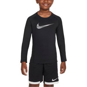Triko s dlouhým rukávem Nike  Pro Warm Crew Sweatshirt Kids
