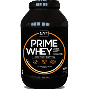 Proteinové prášky QNT PRIME WHEY- 100 % Whey Isolate & Concentrate Blend 2 kg Cookies & Cream