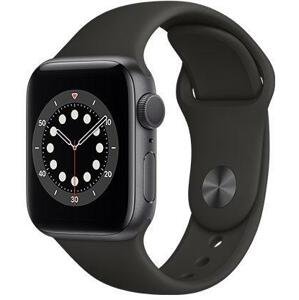 Hodinky Apple Apple Watch S6 GPS, 40mm Space Gray Aluminium Case with Black Sport Band - Regular