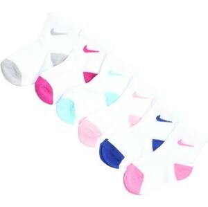Ponožky Nike  Pop Color Ankle 6er Pack Kids Pink FA8F