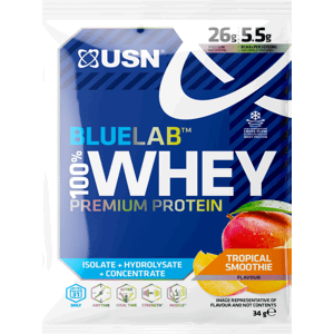 Proteinové prášky USN BlueLab Whey Protein - vzorek tropical smoothie 34g