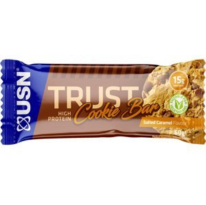 Proteinové tyčinky a sušenky USN Trust Cookie Bar slaný karamel 60g