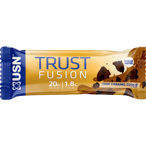 Proteinové tyčinky a sušenky USN Trust Fusion Bar čokoládová sušenka s karamelem 55g