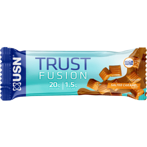 Proteinové tyčinky a sušenky USN Trust Fusion Bar slaný karamel 55g