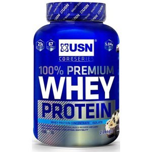 Proteinové prášky USN 100% Whey Protein Premium smetanová sušenka 2.28kg