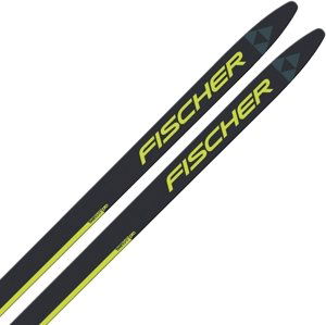 Fischer Twin Skin Pro Jr Mounted + Race Jr Classic IFP - black/yellow 117