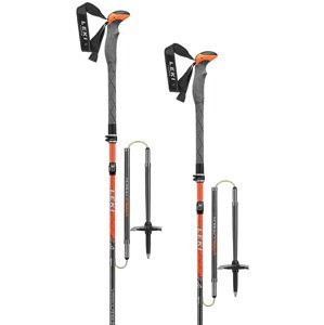 Leki Tour Stick Vario Carbon - pastelloarange/coolgrey/white 115-135