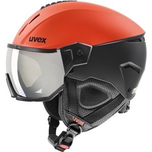 Uvex Instinct visor - fierce red/black matt/mirror silver smoke (S2) 59-61
