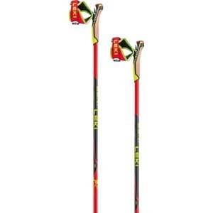 Leki HRC max - bright red/neonyellow/carbon structure 155