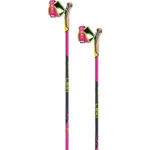 Leki HRC max - neon pink/neon yellow/carbon structure 140