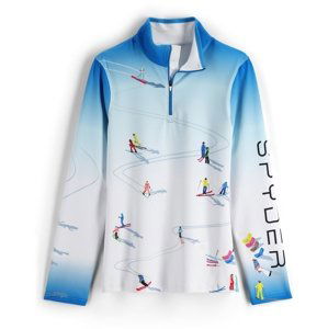 Spyder Bird's Eye-Zip T-Neck - collegiate M